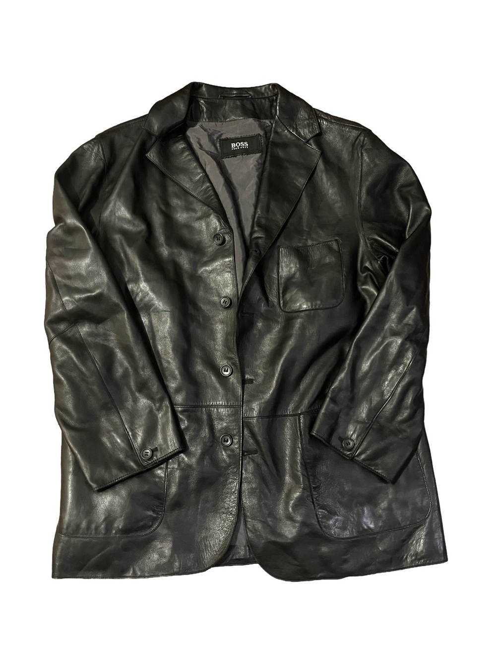 Hugo Boss Lambskin Leather Blazer